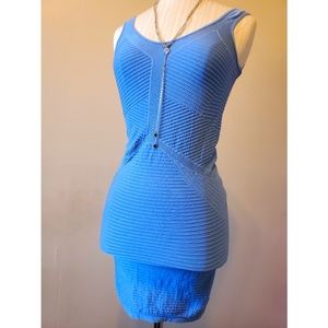 Bebe Textured bodycon Mini-Tank Dress